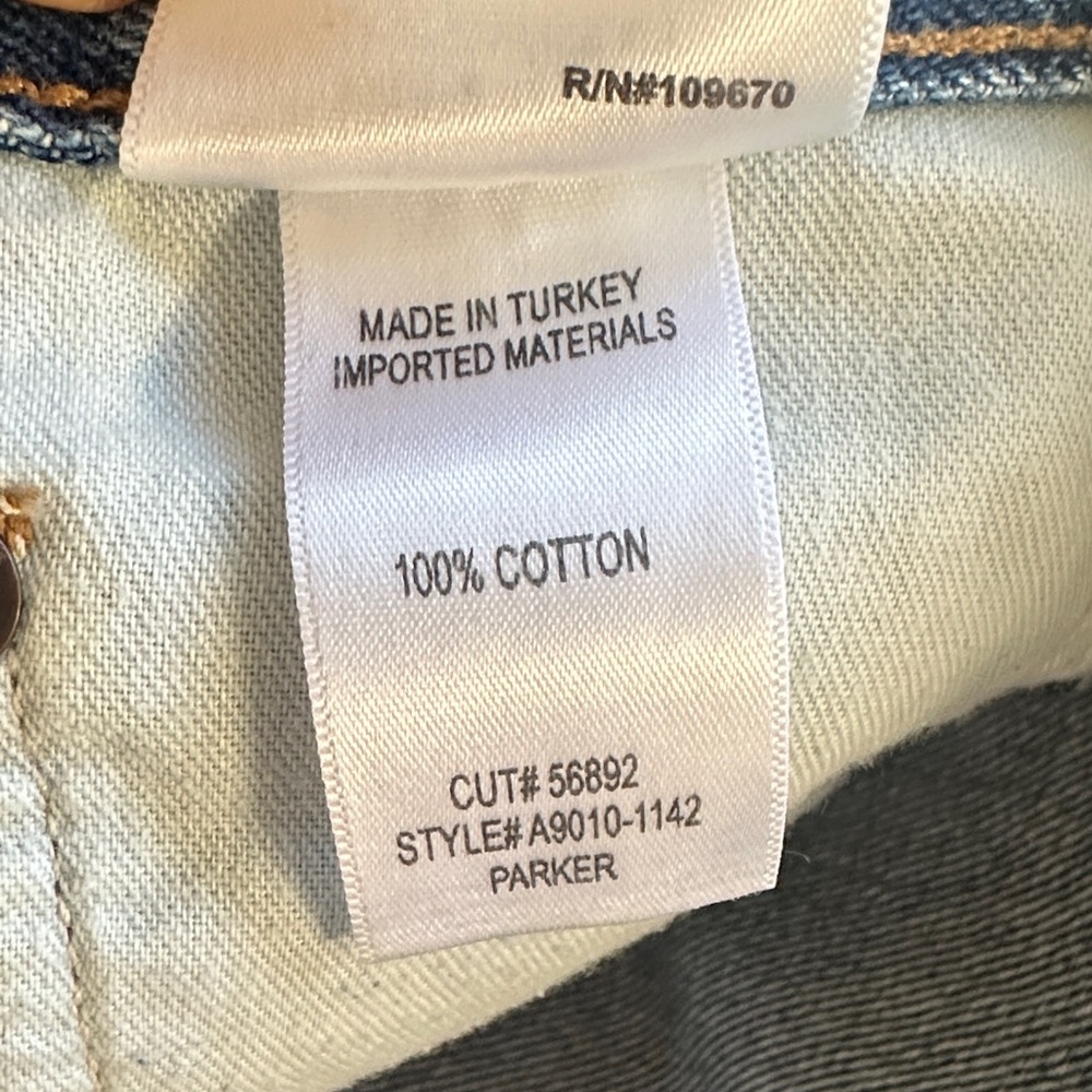 Agolde Blue High-Waist Denim Cutoff Shorts - Picture 5 of 5